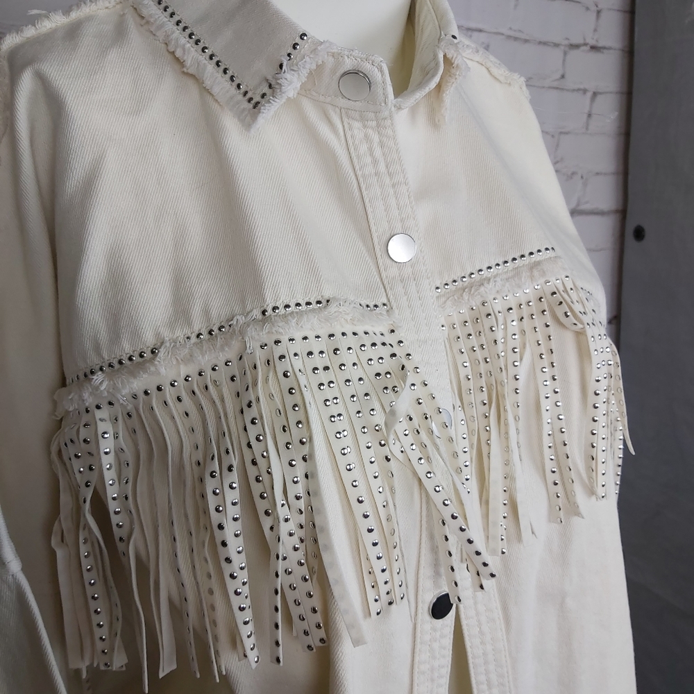 ZARA Fringed Jacket - Picture 3 of 10